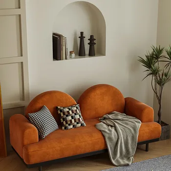 Lijeni luksuzni kauč za dnevni boravak u skandinavskim zemljama minimalistički stil, udoban kauč za spavaće sobe, europska dnevni boravak, Саласы i sofe, namještaj za ukrašavanje