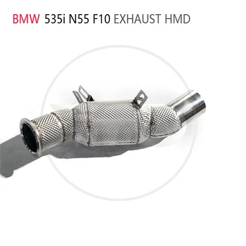 Auto oprema HMD Ispušne cijevi s visokim performansama toka za BMW 535i N55 F10 s razvodnikom katalizatora bez