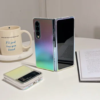 Za Samsung Galaxy Z Fold 3 Flod 4 5G Torbica Laserski Brušeni Tvrda Torbica za šok-dokaz Torbica Za telefon i pol Pakiranja