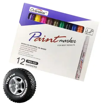 Samoljepljiva držač za auto guma, маркерные olovke za auto gume, grafiti na gumama, маркерные natpisi na gumama, vodootporne markere na bazi ulja za vozila