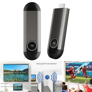 30 M wireless HD-kompatibilan видеопередатчик i prijemnik za home video, mini projektor, produžni kabel, zaslon, ključ P9JB