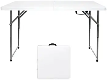 Sklopivi stol za noge, podesiva visina 4 m, sklopivi prijenosni plastični mali card stol s olovkom, šivanje skladište za piknik