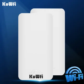 KuWFi Vanjski bežični Wi Fi router na frekvenciji 5,8 Ghz, 300 Mbit/s, visoka snaga, двухточечный most na velike udaljenosti, 1-2 km, WIFI-produžni Singal