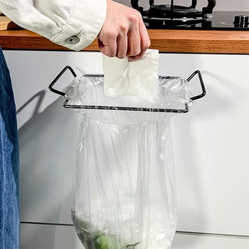 4 KOM. Vješanje vreća smeća od nehrđajućeg čelika, vješalica za ormar, stražnja vrata, nosač za pohranu kuhinjski pribor