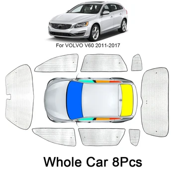 Auto sunčane viziri, torbica za zaštitu od uv zračenja za Volvo V60 2011-2025, prozor zavjese, štitnik za sunce, vjetrobransko staklo, domaći automobila pribor