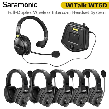 Saramonic WiTalk WT6D, sustav, bežični interkom sa punim дуплексом, slušalice za pomorski brod, mikrofon za nogometnih treninga, aktivnosti