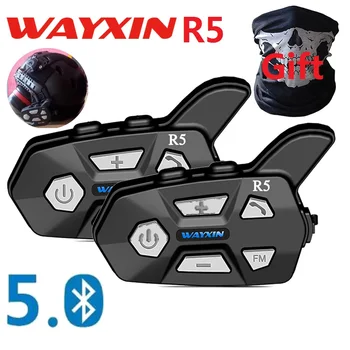 WAYXIN R5, moto kaciga, interfon, 2 vozača, bežična Bluetooth slušalica, interfon uređaj, moto interfon uređaj, komunikator