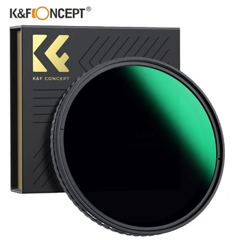 K&F Concept Sine ND8-128 ND Filtera 37 mm 40,5 mm 49 mm 58 mm 62 mm 67 mm 77 mm 82 mm 86 mm Bez crne крестовидного 28-слойного pokriva 