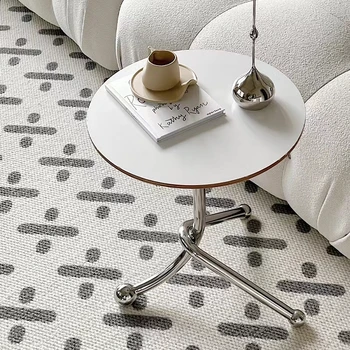 Stolić od nehrđajućeg čelika, skandinavski mali okrugli stol, kućni namještaj, kauč, приставной stol, ukrasni stolić za dnevni boravak, mali stolić