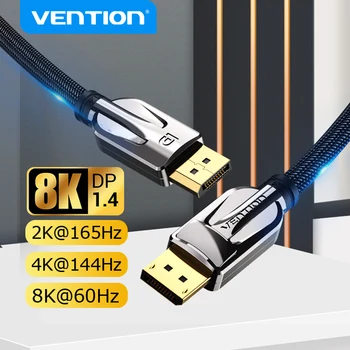 Vention Kabel DisplayPort 1,4 4K 8K HDR 32,4 Gbit/s Adapter Priključka zaslona Video Audio za PC Laptop TV DP 1,4 1,2 Kabel Priključka zaslona