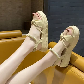 2023 Nove ljetne univerzalne lagane sandale s otvorenim vrhom na debelim potplatima, udobne ženske sandale velike veličine Zapatos para mujeres