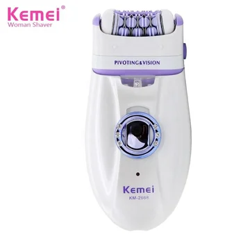 Kemei KM-2668 ženska britva za struganjem tijelo, ženska aparat za brijanje, britva za uklanjanje dlaka, epilator 2 u 1