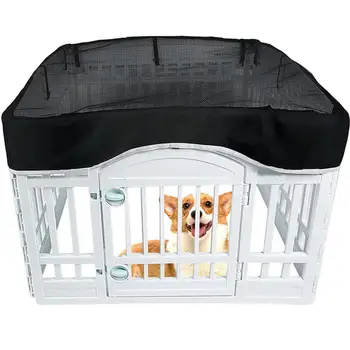 Poklopac stanice za kućne ljubimce, prozračna nadvoji poklopac za stanice za pse, jednostavna instalacija, zaštita od uv zračenja, šator za kućne ljubimce, vrhunsku polaganje zavara za optimalno