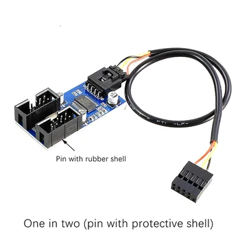 1 kom., USB 9-pinska kartica, naslov, produžni kabel matične ploče, razdjelnik, 1-2 kabla, stolni USB2.0, priključci hub, port adapter
