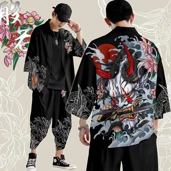 Japanska Tradicionalna Odjeća, Hlače-Kimono s po cijeloj površini Хання, Gospodo Retro-Юката, Azijski Modni Odijelo Doba Tang, Jakna-Юката Harajuku Hanfu
