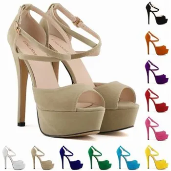 Cipele; ženske modne sandale na visoku petu; zapatos de mujer; Ženska Ljetna Moda Casual Cipele od флока na ukosnica s ribljim vrhom Na visoku petu