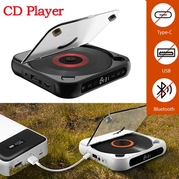 CD player A-B Ponavljanje Bluetooth-Kompatibilni CD-Player USB AUX Reprodukciju Zvuka Zvučnik Funkcija Memorije, Bateriju kapaciteta 1200 mah za Kućnu Automobila