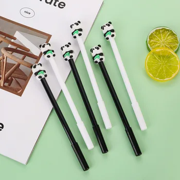 48 kom. Skup gel olovke sa slatkim bambusa panda visoke ljepote, crna olovka 0,5 mm za studentske kreativne uredskog materijala, neutralne ručka