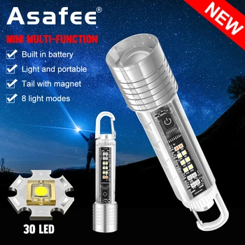 Asafee S30 Mini led privjesak-svjetiljka 1000LM COB s телескопическим zoom, taktički svjetlo, reflektor, džepni priručnik fenjer na магните