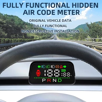 Auto Glavobolja, Pametan Prikaz Mjerač Zraka kod LCD-uređaj HPD Vozila Zamjena Za Model Tesla 3 Y
