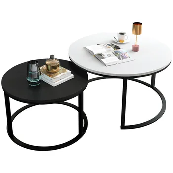 Cijele čaj stol u skandinavskom stilu, moderna jednostavna je mali stan, jednostavan kuća, dnevni boravak, kreativni stolić iz željeznog umjetnosti
