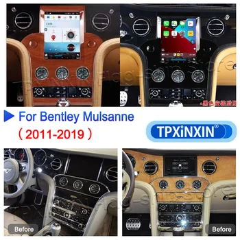 Auto Stereo Za Bentley Mulsanne 2011-2019 Android 12 8 + 256 Tesla Stil Media Player Auto GPS Navigacija Glavobolja Магнитола