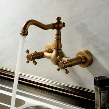 Luksuzni europski stil, starinski mikser za sudopera, okretni dizalica, klasicni brončani modni stil, zidni