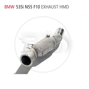 Auto oprema HMD Ispušne cijevi s visokim performansama toka za BMW 535i N55 F10 s razvodnikom katalizatora bez