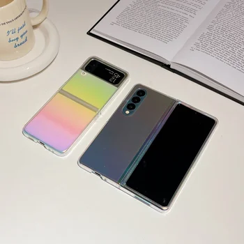 Za Samsung Galaxy Z Fold 3 Flod 4 5G Torbica Laserski Brušeni Tvrda Torbica za šok-dokaz Torbica Za telefon i pol Pakiranja