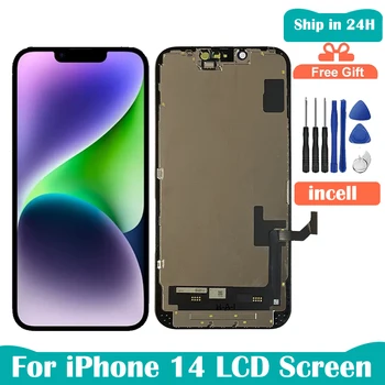 Visokokvalitetna Pantalla za iPhone 14 s LCD zaslon 3D zaslon osjetljiv na dodir i digitalni pretvarač za iPhone 14 Plus s LCD zaslonom Besplatna dostava