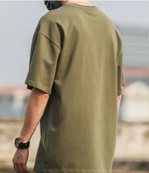 T-shirt M4331 s kratkim rukavima, muški pamuk slobodan dan-to-day top, nova ljetna majica okruglog izreza