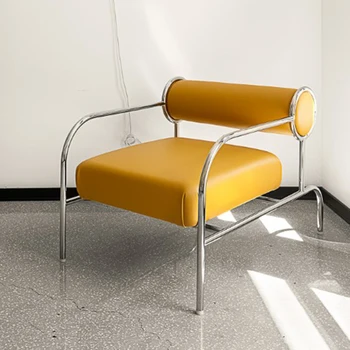 Moderna ленивое skandinavska stolica s naslona za ruke Uredski bijeli Modni udoban stolac za odmor s jednim umjetničkim čitanja Fauteuil Salon skandinavski namještaj