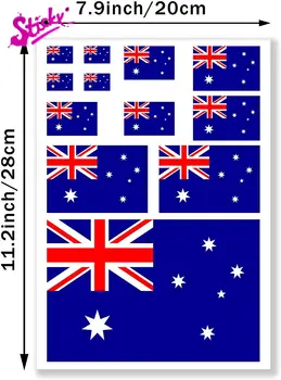 LJEPLJIVE zastave Australiji, ikona marke automobila, naljepnica, dekor, motocikl, bicikl, кемпинговый prtljažnik, Gitara, laptop