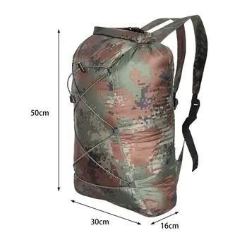 [Na raspolaganju] 23-litreni marširati ruksak za muškarce i žene, vodootporan sklopivi ruksak za hodanje, veslanje, ribolov, putovanja