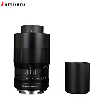 7artisans 60 mm F2.8 makro objektiv 1:1 Magnificatio s ručni fokus objektiva Objektiv Fotoaparata Canon EOSM EOSR E/RF/Sony E/Fuji/M43/Nikon Mount Z