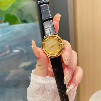 Top luksuzna marka, kvalitetne kožne sat sa dial 26 mm za žene, kvarcni ručni sat od nehrđajućeg čelika