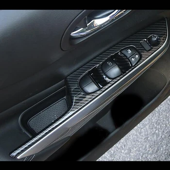 Za Nissan Navara NP300 2017 2018 2019 ABS mat/карбоновое auto vrata windowpane Prekidač za upravljanje podizanjem Poklopac Poklopac Završiti pribor