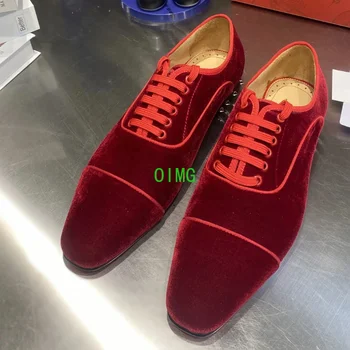 Kvalitetna Muška Moda Casual Cipele Na Crvenim Potplatima, Luksuzna Muške Cipele od prave kože, Veličina 38-48, Dizajnerske Poslovne modeliranje cipele