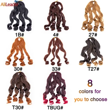 Alileader, kose ekstenzije, slobodna val, sintetičkog kvaliteta, spiralne kovrče, pleteni ražnju, veliki afrički pletena kosa