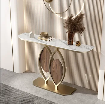 Kreativni ulazni stol u talijanskom stilu, lagan je luksuzni ulazni stol, ulazni ormar, zid stol