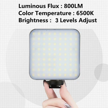 6500K LED Video Light Skladište Заполняющие Svjetla Žarulja sa 3 Hladnim Oblikačima Prijenosni Rasvjeta za Fotografiju DJI Sony DSLR Fotoaparat Canon