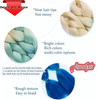 Awahair sintetičke kose za tkanje od 24 inča, diva xhosa, омбре, divovski ekstenzije kosu za žene, pletenice za kosu 