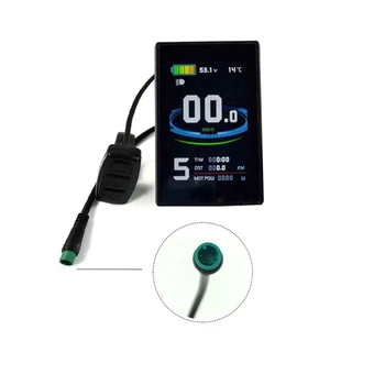 Za KT Ebike LCD8S u boji, električni bicikl, komplet za pretvorbu zaslona bicikla, oprema, display LCD8, vodootporan priključak
