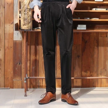2023 Odjeća muška jesensko-zimskih modnih samt odijelo muške hlače duge ravne hlače muške svakodnevne poslovne hlače H370