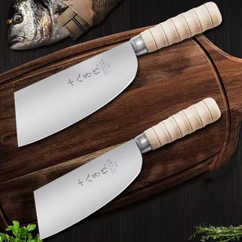 Kuhinjski nož Shibazi, profesionalni kineski kuhinjski nož za rezanje mesa, čelični nož za ribu s rupom 30Cr13, suđe za kuhanje / S225-1