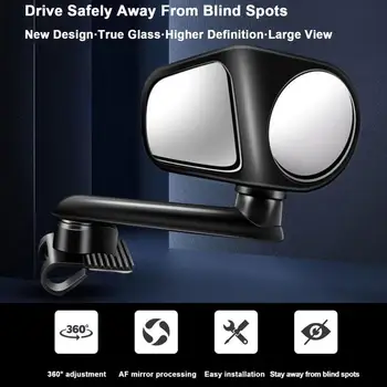 Auto ogledala Blindspot Mirror HD od ovog stakla, konveksni retrovizori, широкоугольное auto ogledala za suv-vozila, motocikala, kamiona, prikolica Bic