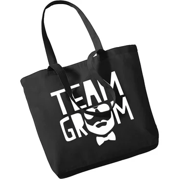 Team Groon, reusable torba za shopping po cijeloj površini za jedan zurke, ženske холщовые torbe-тоут, eko-vrećica s po cijeloj površini, crtani torbe na ramena za kupce