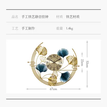 Moderni lagani luksuznih ukrasne sat Kineski satovi, zidni satovi, džepni satovi kreativni dekor zidni satovi