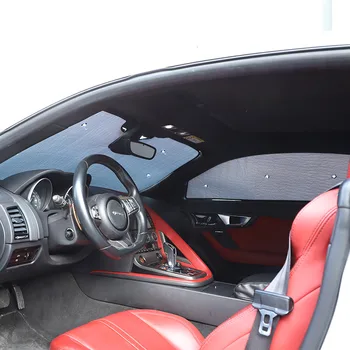 Za Jaguar F-TYPE 2013-2022 Aluminijske Folije Srebrne Boje Prednje Vjetrobransko Staklo Automobila Kompletan Prozor Staklo Za Kišobran Auto Oprema