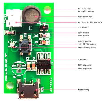 DC5V 2 W Micro USB Ultrazvučnom Sprej 20 mm Pretvarač Raspršivač filmske kamere Ploča 25-660 m/H Zraka Gumena Brtva